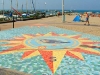 Mosaico sulla spiaggia di Cattolica